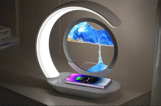 3 in 1 Kinetic Sand Lamp with Wireless Charging